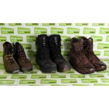 50x pairs of Various boots - Magnum Haix YDS - mixed grades and sizes