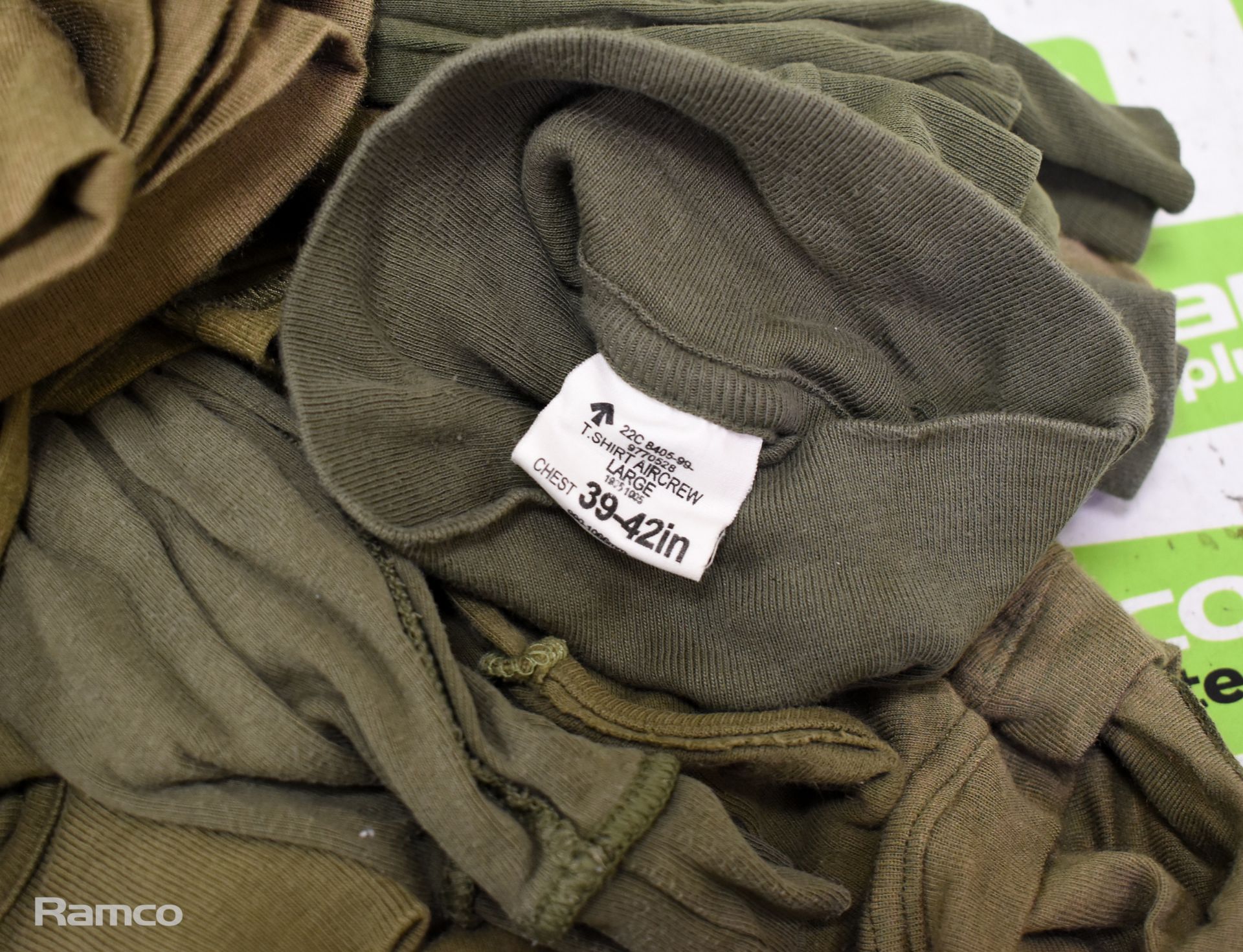 50x British Army thermal underwear Air crew long sleeved vests - mixed colours - mixed grades - Image 6 of 6