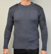 80x British RAF wool jerseys - Blue - mixed grades and sizes