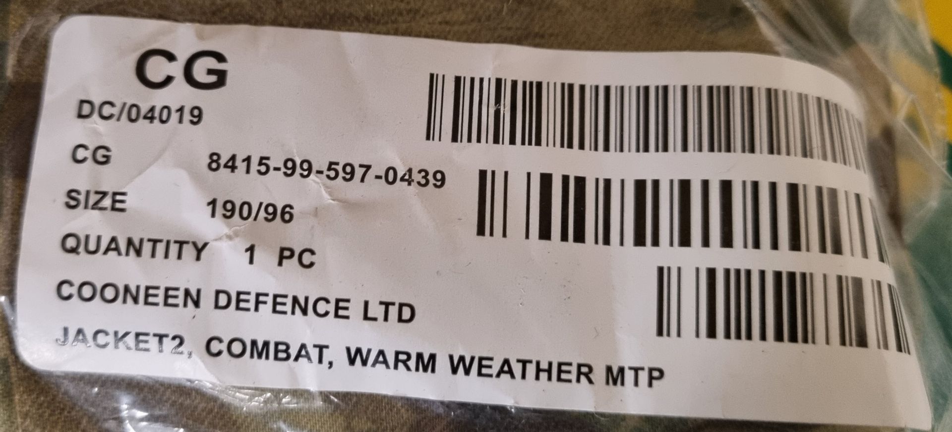 2x British Army MTP combat jackets 2 warm weather - new / packaged - Image 6 of 6