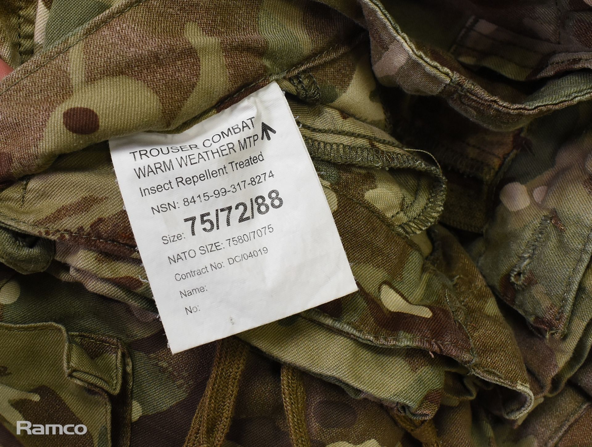 20x British Army MTP combat trousers - mixed grades and sizes - Bild 7 aus 10