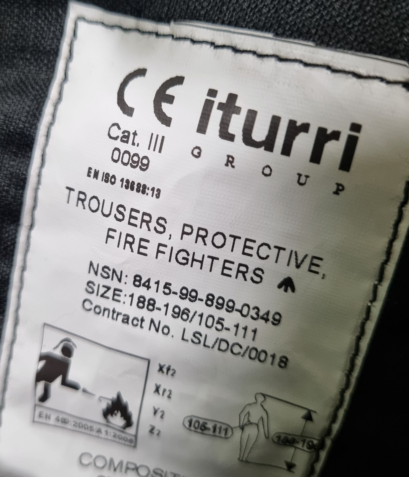 Iturri Firefighter Protective Gore-Tex Trousers - Image 3 of 3