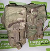 2x British Army MTP ammunition pouches - universal