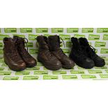 50x pairs of Various boots - Magnum, Haix & YDS - mixed grades and sizes