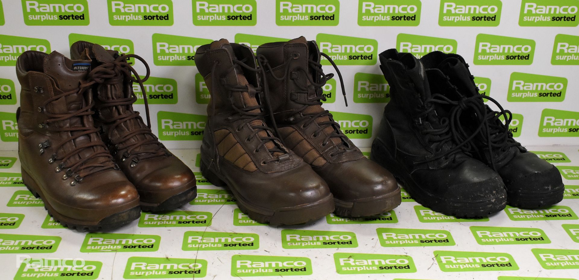 50x pairs of Various boots - Magnum, Haix & YDS - mixed grades and sizes