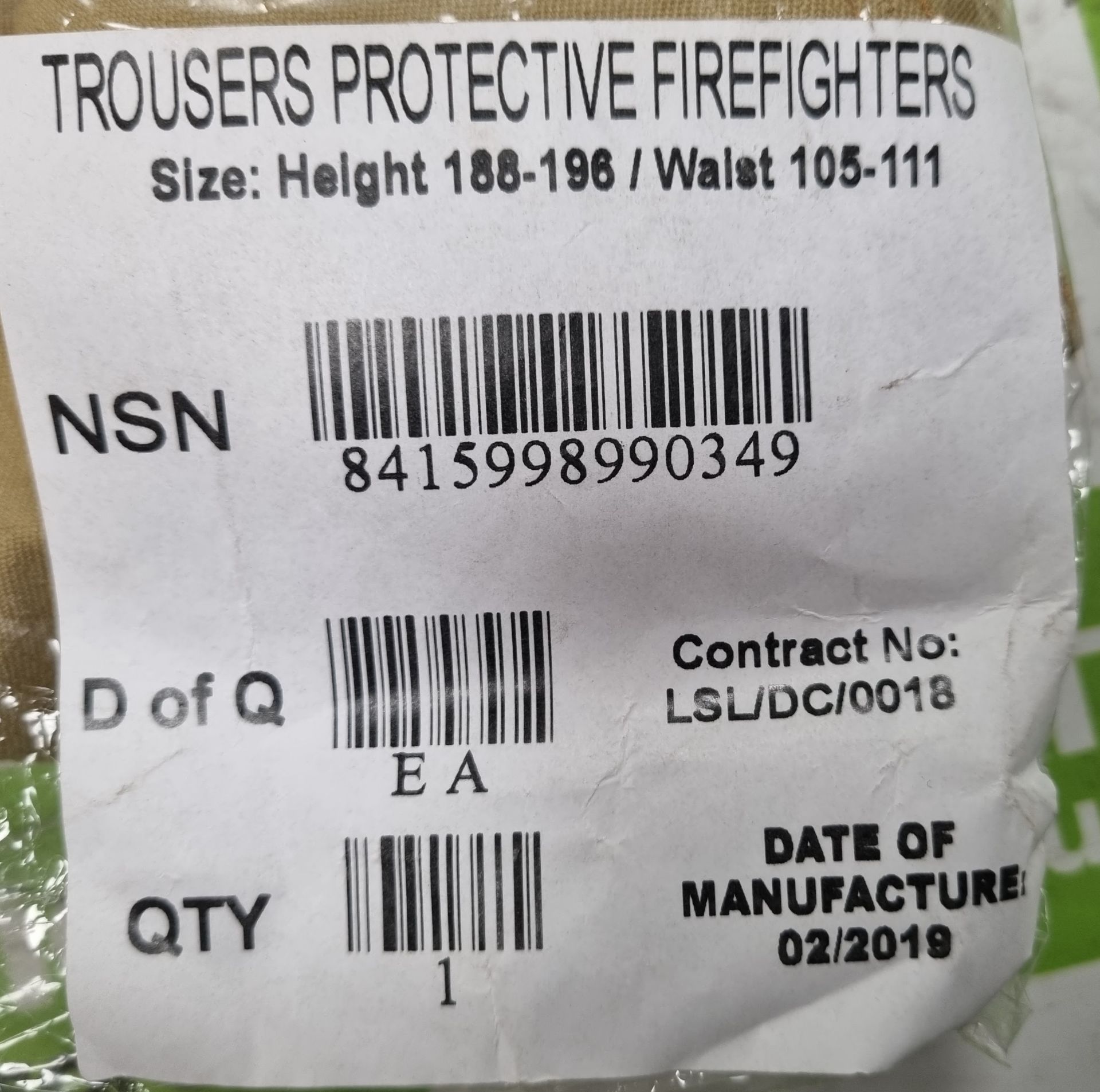 Iturri Firefighter Protective Gore-Tex Trousers - new / packaged - Image 3 of 3