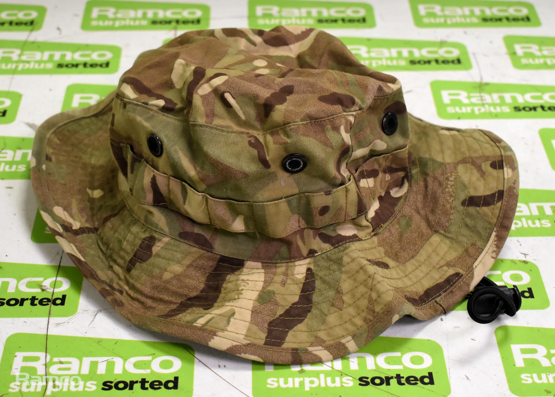49x British Army MTP combat hats Tropical - mixed grades and sizes