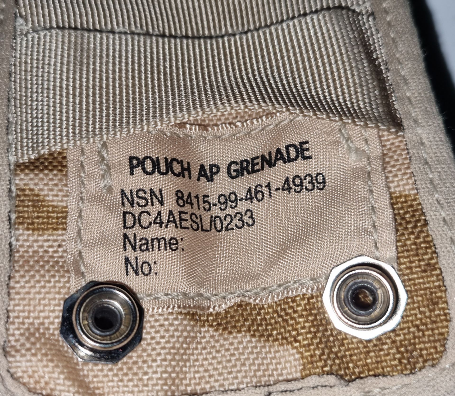 British Army Desert AP grenade pouch - Image 4 of 4
