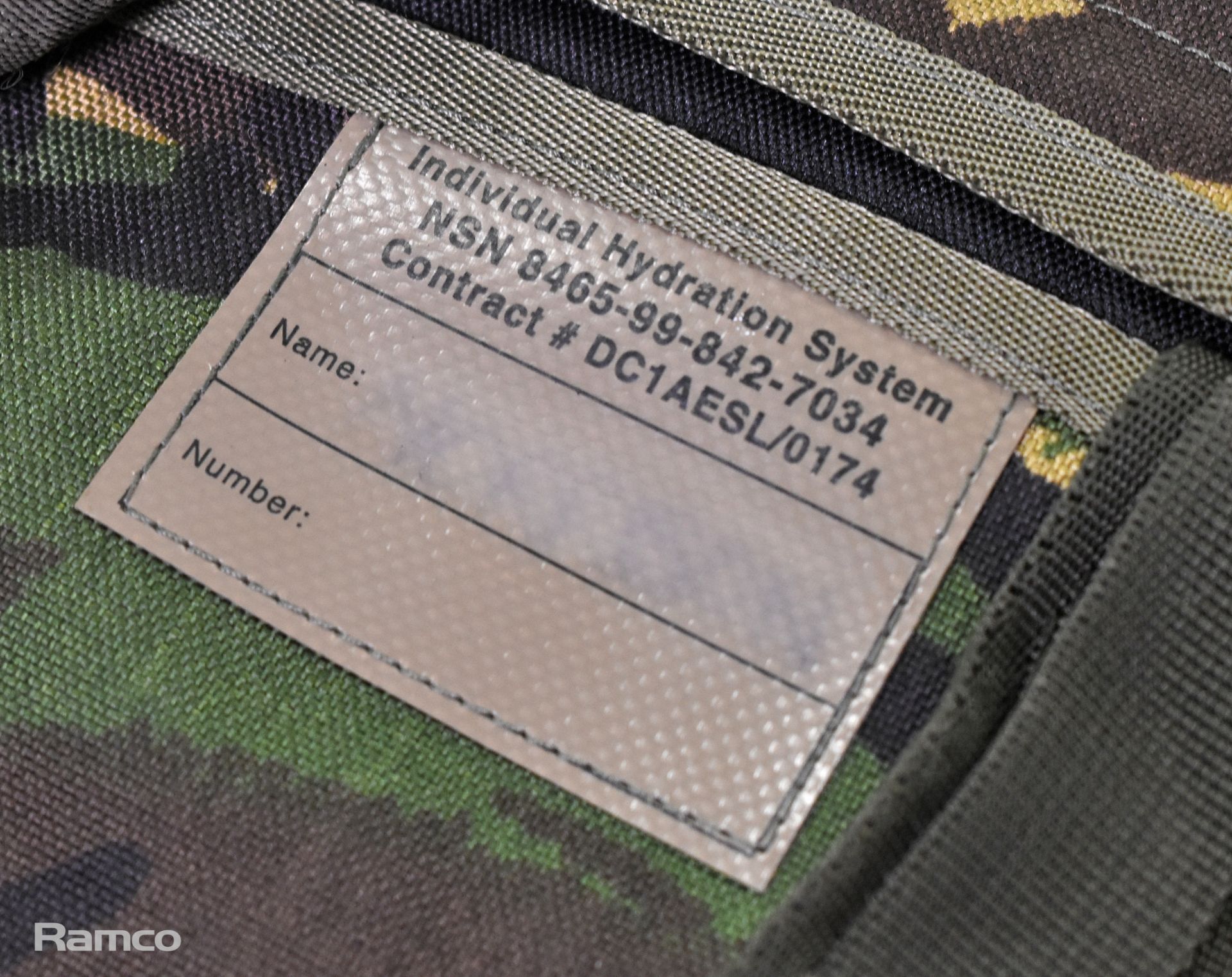 5x British Army DPM water hydration pouches - mixed grades - Image 2 of 7