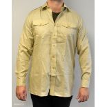 90x British Army Fawn shirts long sleeve - mixed grades and sizes