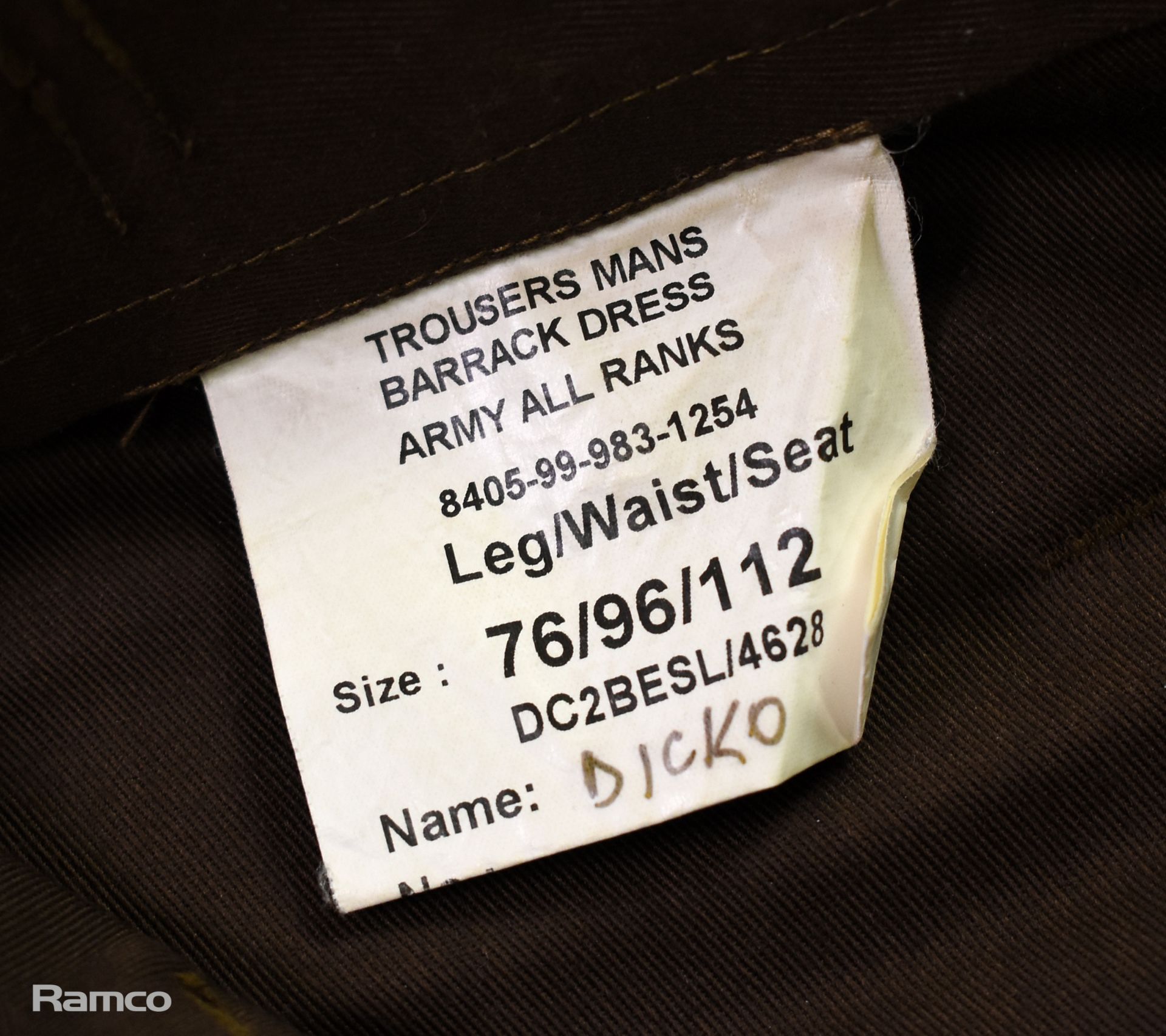 50x British Army No. 2 Dress trousers - mixed grades and sizes - Image 5 of 11