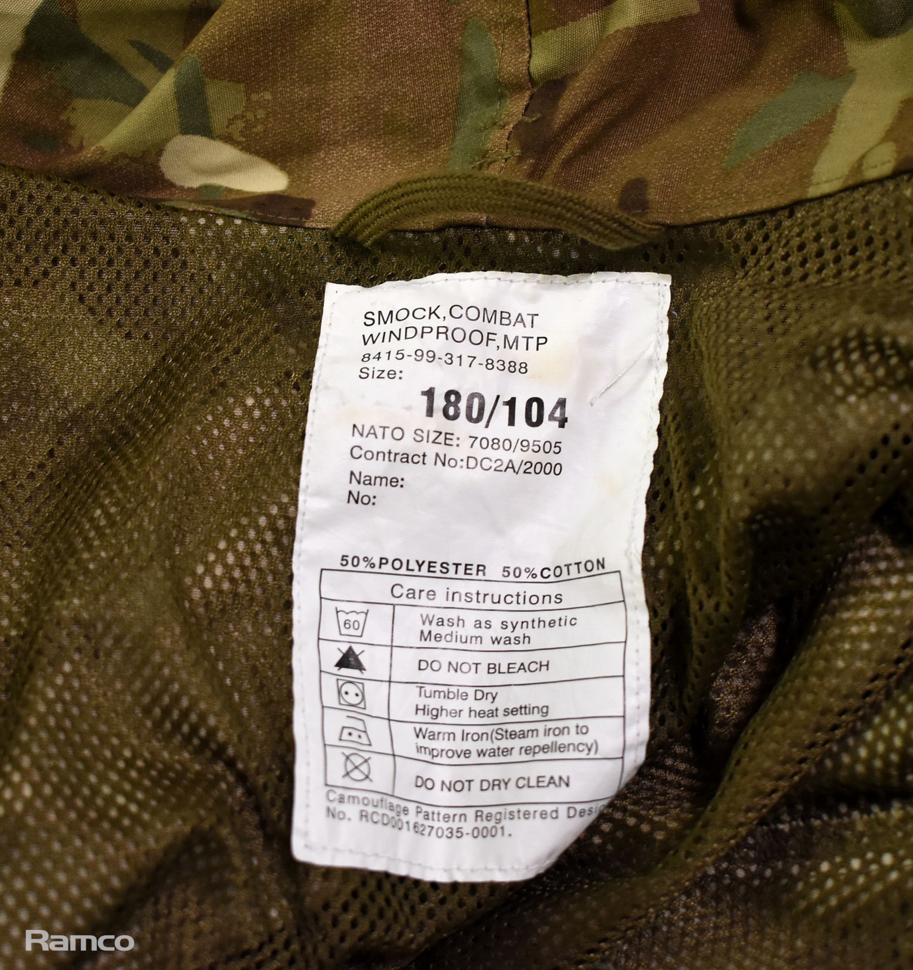 50x British Army MTP windproof smocks - mixed grades and sizes - Image 9 of 9