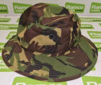 5x British Army DPM combat hats - mixed grades and sizes