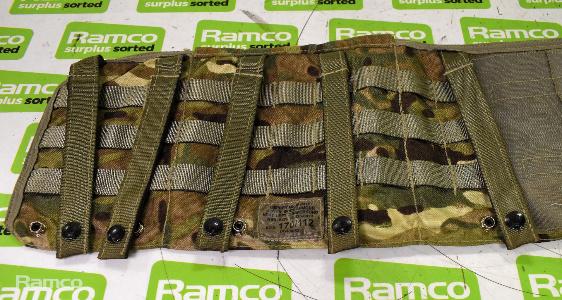 14x British Army MTP Osprey MK IV cummerbund vest body armour covers - mixed grades and sizes - Image 4 of 5