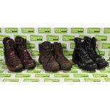 50x pairs of Various boots including Magnum, Iturri & YDS - mixed grades and sizes