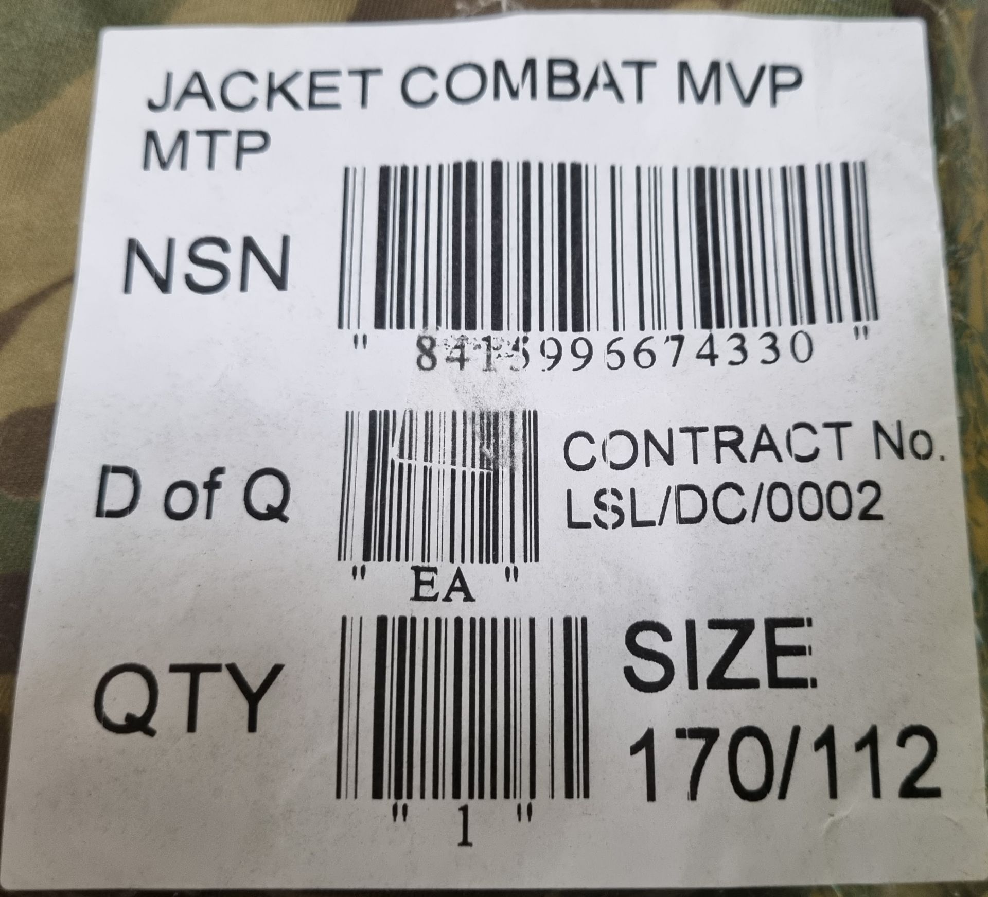 British Army MTP MVP combat jacket - new / packaged - Image 4 of 4