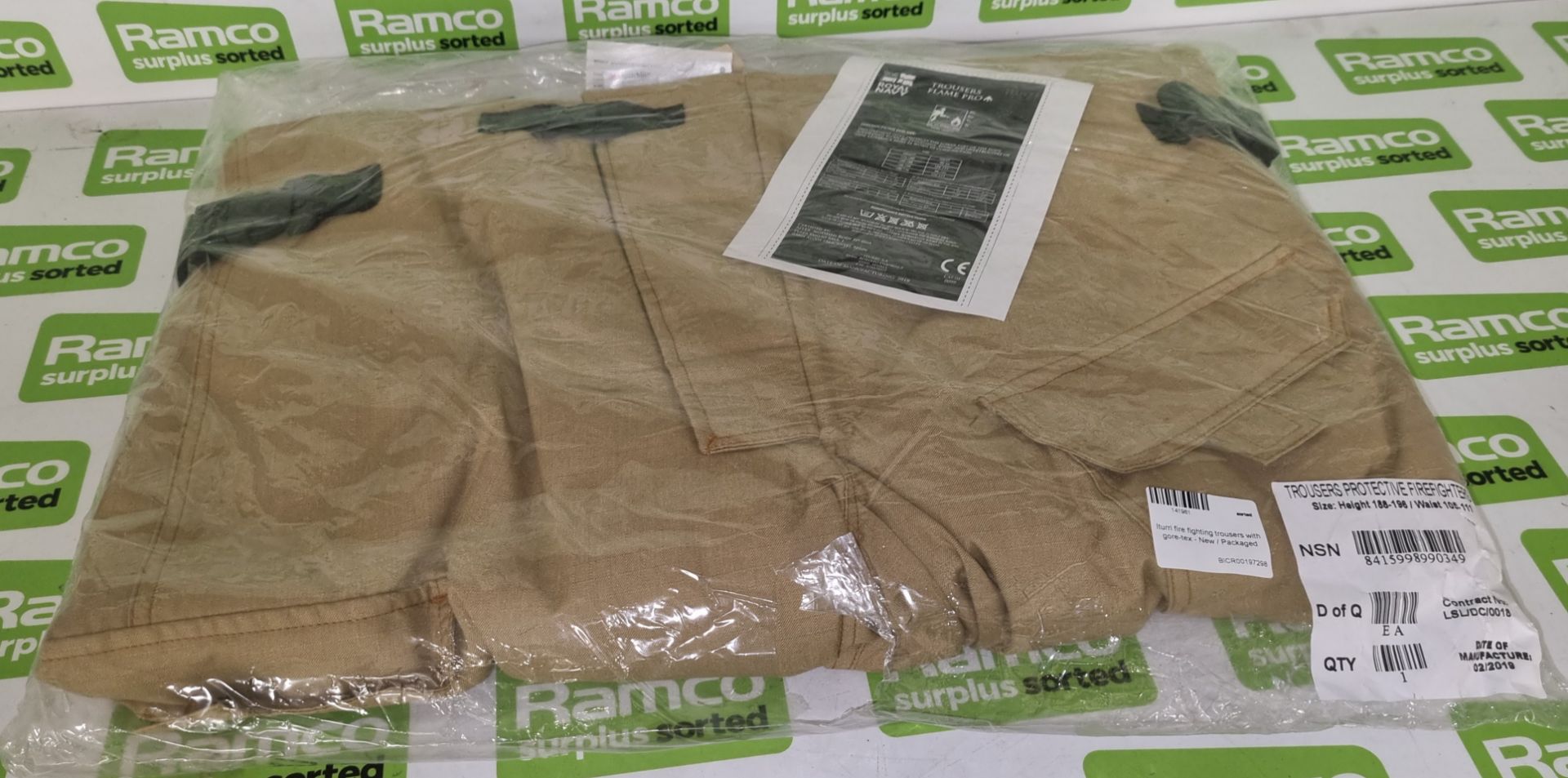 Iturri Firefighter Protective Gore-Tex Trousers - new / packaged - Image 2 of 3