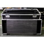 4x Chroma-Q Color Force 48 LED fixture lights with flight case - 1x MISSING CLIP ON FLIGHT CASE