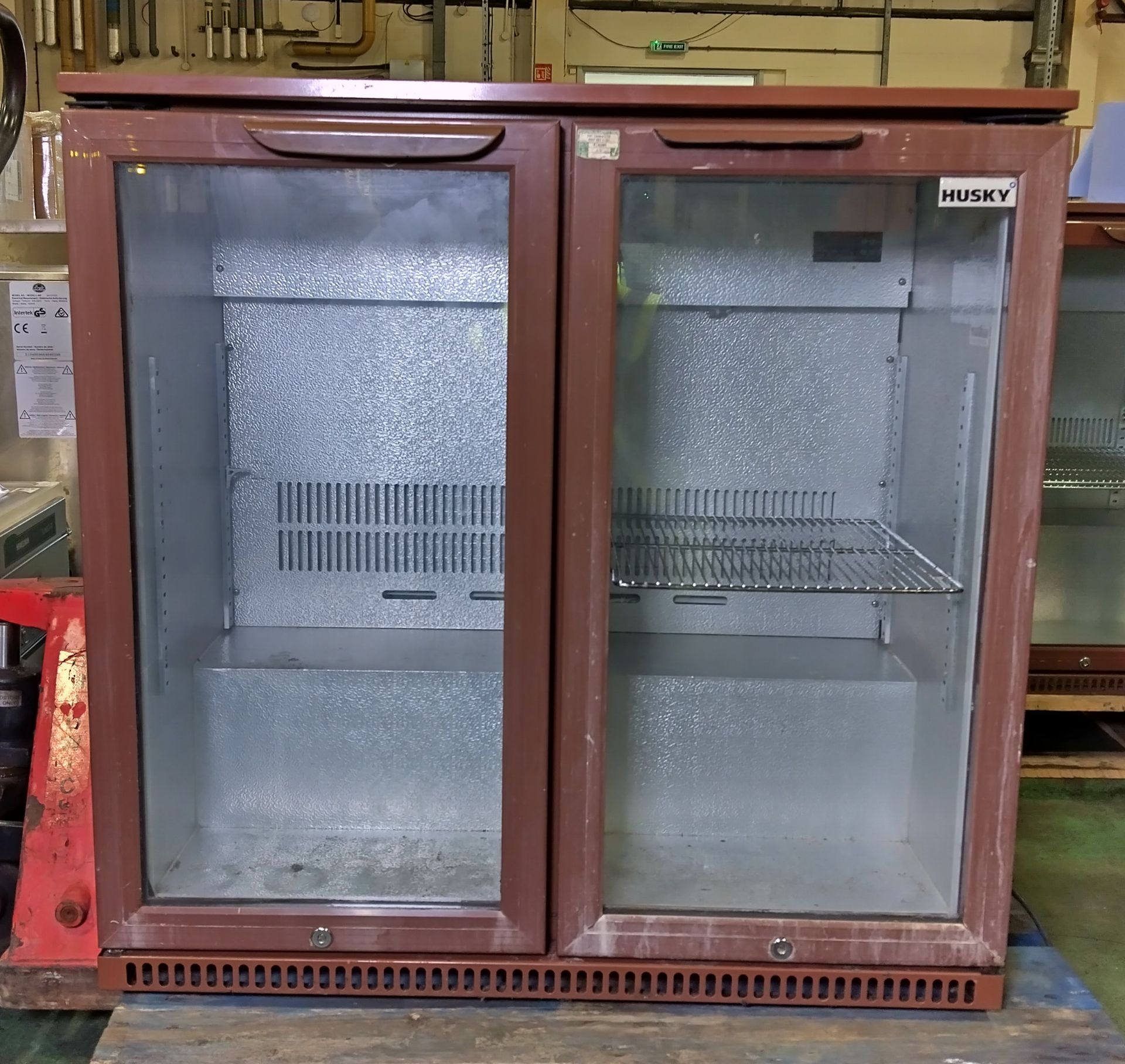 Husky HUS-C2 BRN-HY double door bottle cooler - W 900 x D 520 x H 900mm