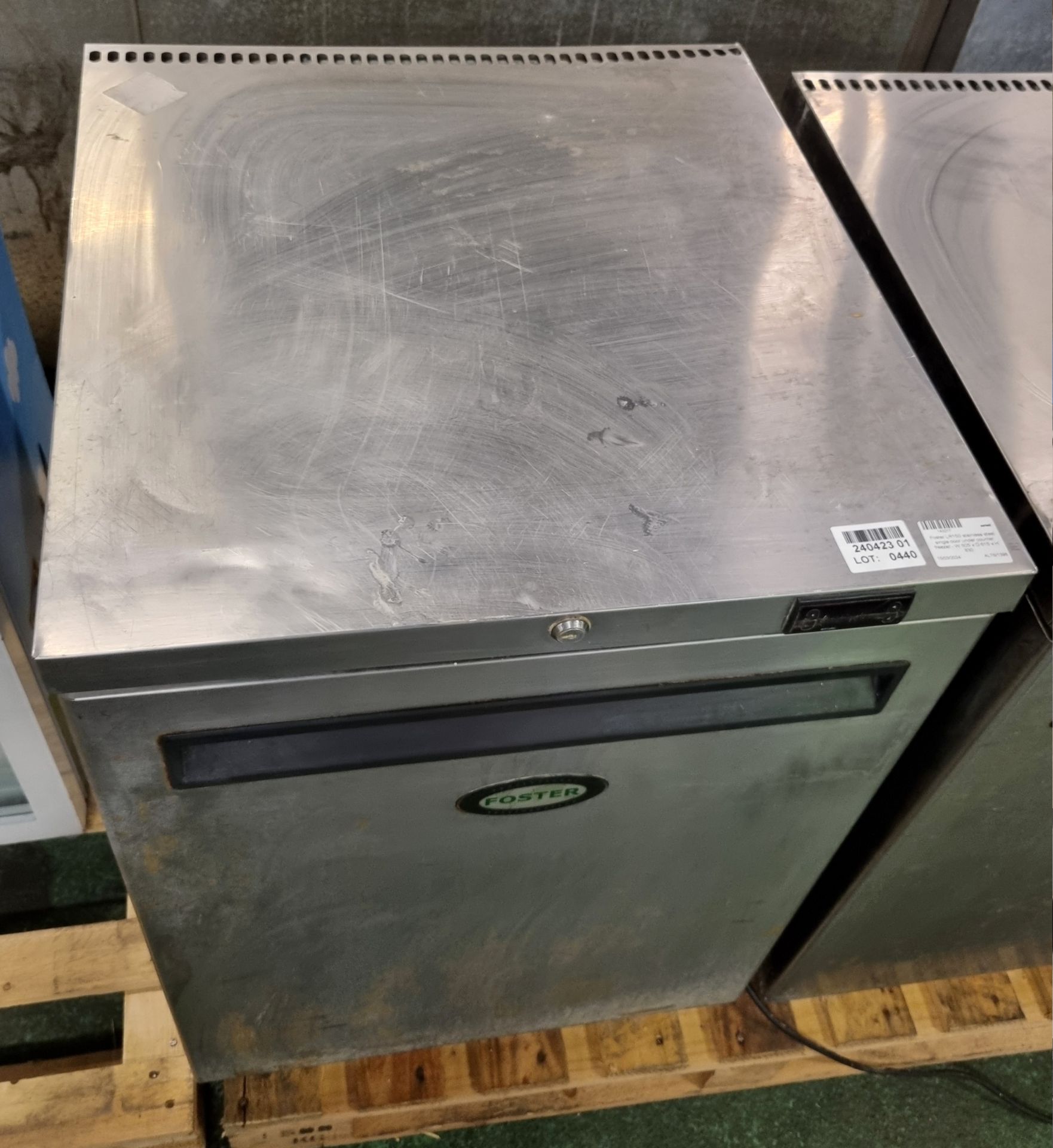 Foster LR150 stainless steel single door under counter freezer - W 605 x D 615 x H 830mm - Image 2 of 4