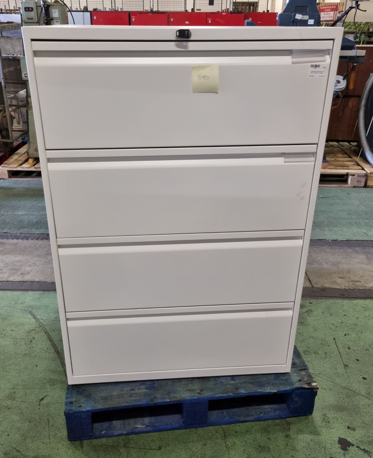 4 drawer filing cabinet - W 900 x D 480 x H 1300mm