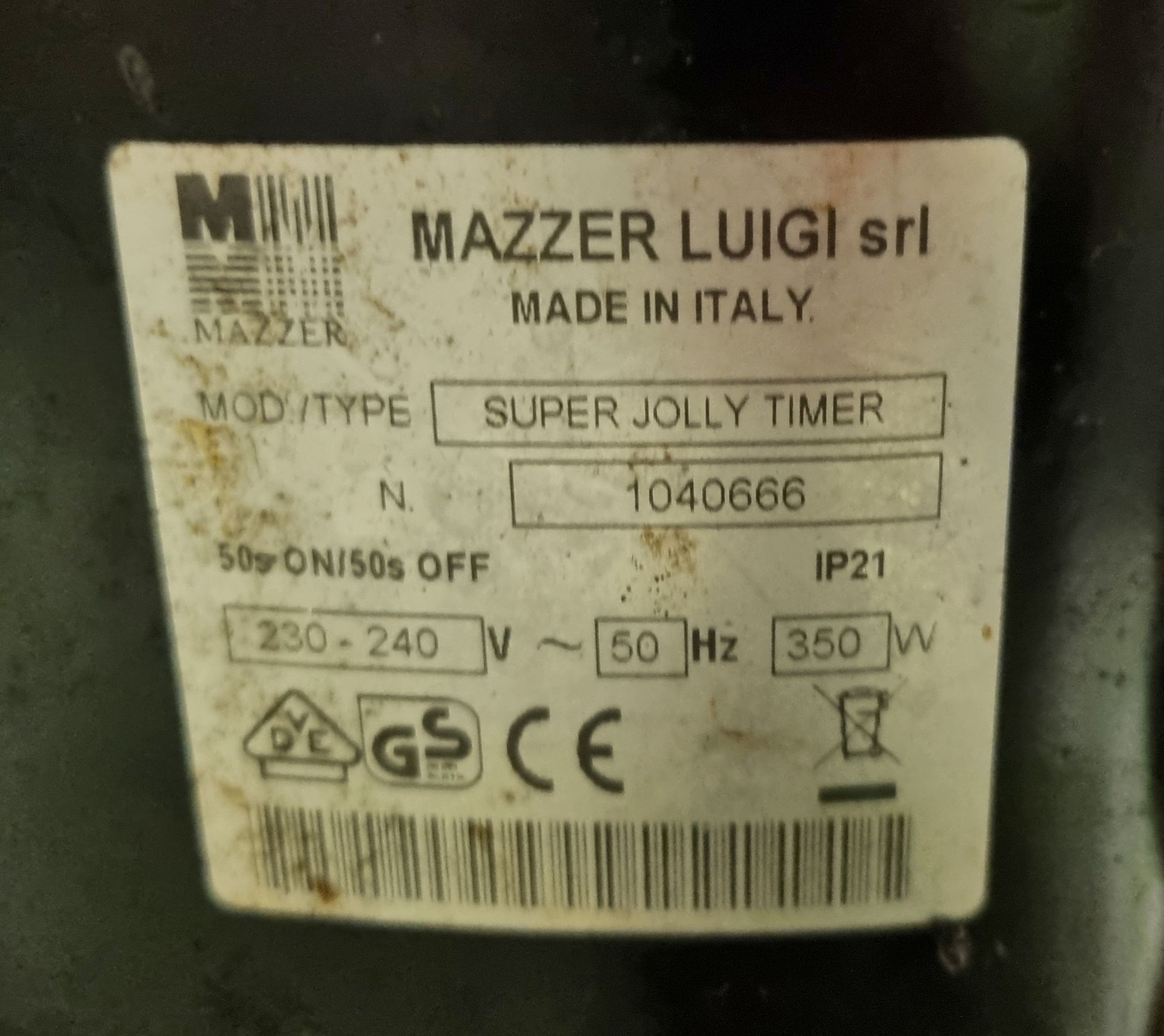 Mazzer Luigi Super Jolly Timer espresso coffee grinder - Image 5 of 6