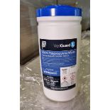 18x boxes of Micronclean Veriguard 1 polypropylene 8 inch x 8 inch tube wipes - 12 per box