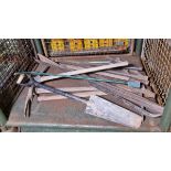 Pickaxes, crowbars & manhole cover lifters
