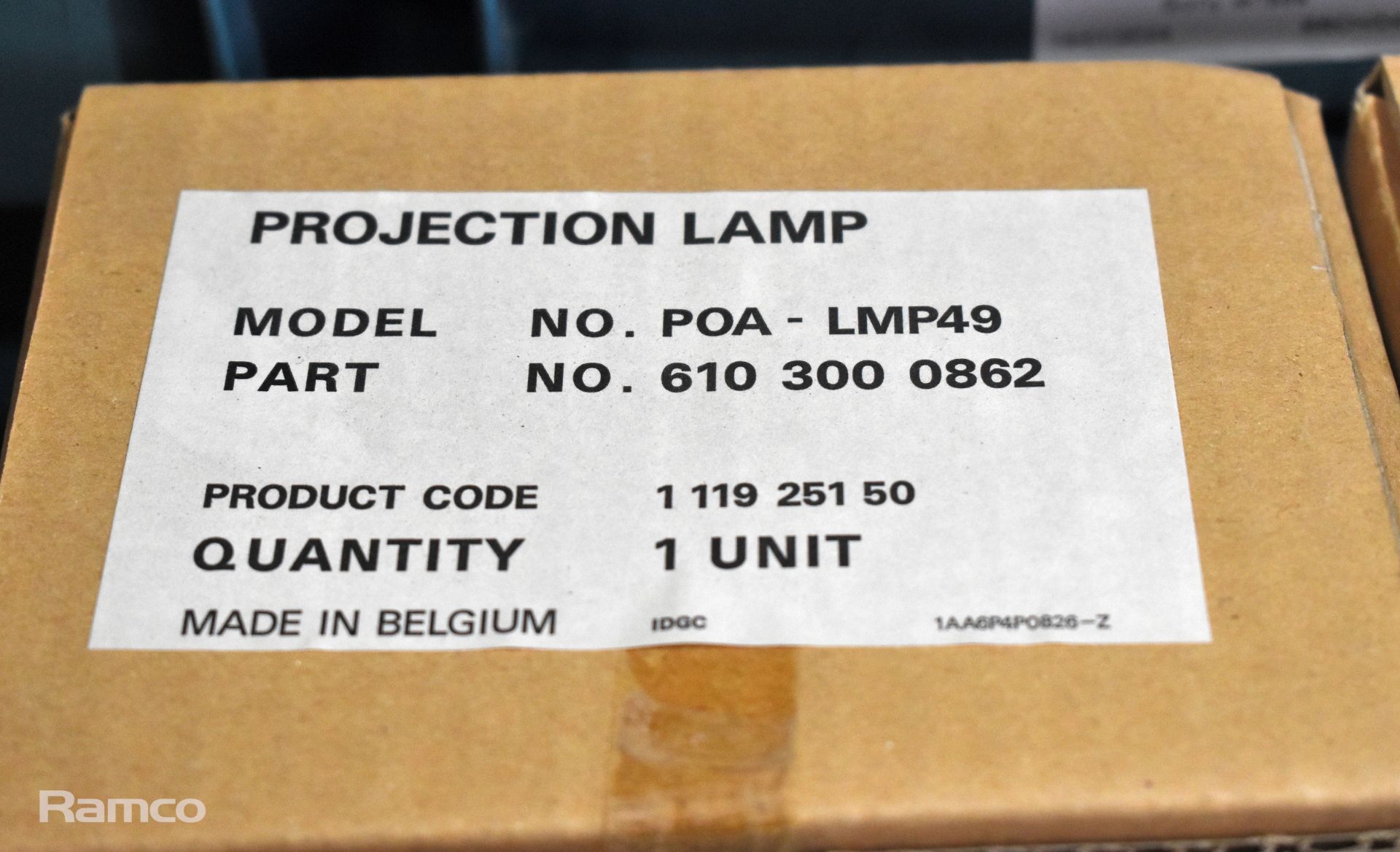 Projector and lens spares - 2x LMP49 projection lamp - Century Precision Optics and Sony lenses - Image 4 of 4