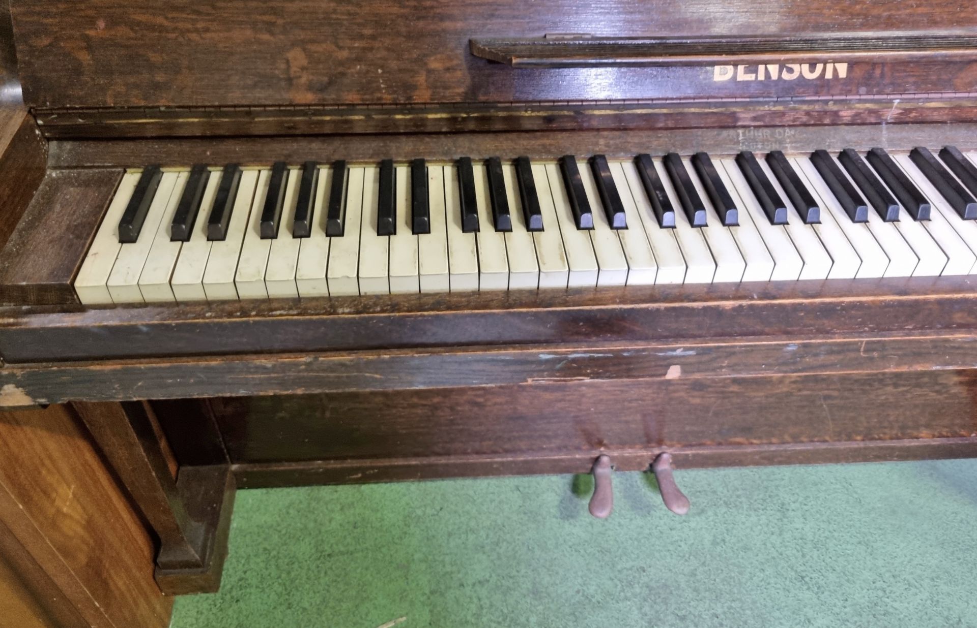 Benson upright piano - Serial No: 3633 or 3623 - W 1450 x D 600 x H 1250mm - Image 6 of 8