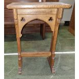 Small wooden table - L 560 x W 330 x H 850mm