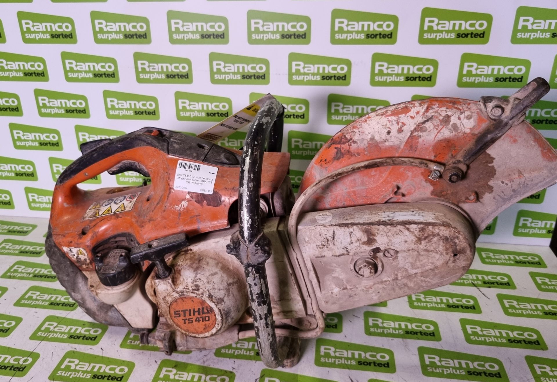 3x Stihl TS410 12 inch petrol cut-off saw disk cutters - SPARES OR REPAIRS - Image 11 of 11