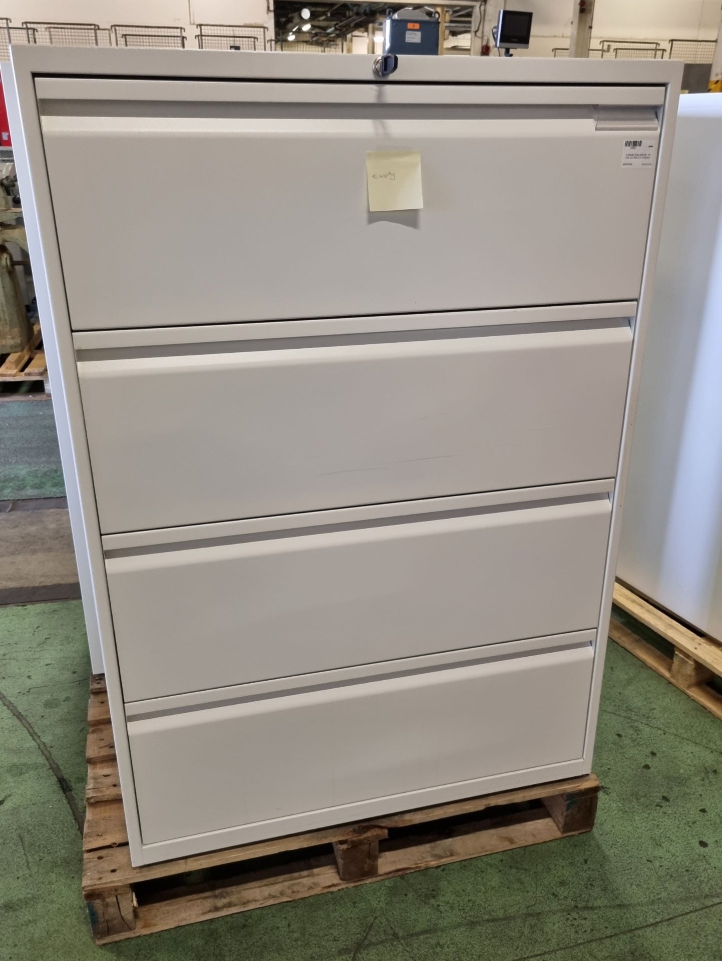 4 drawer filing cabinet - W 900 x D 480 x H 1300mm