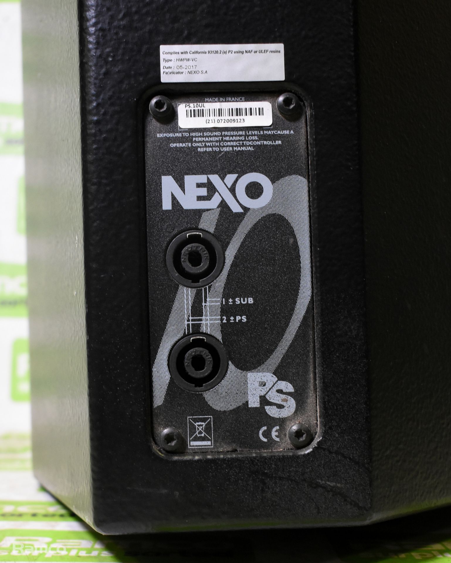 NEXO PS.10UL - 10-inch passive loudspeaker - W 310 x D 280 x H 550 mm - Image 5 of 7