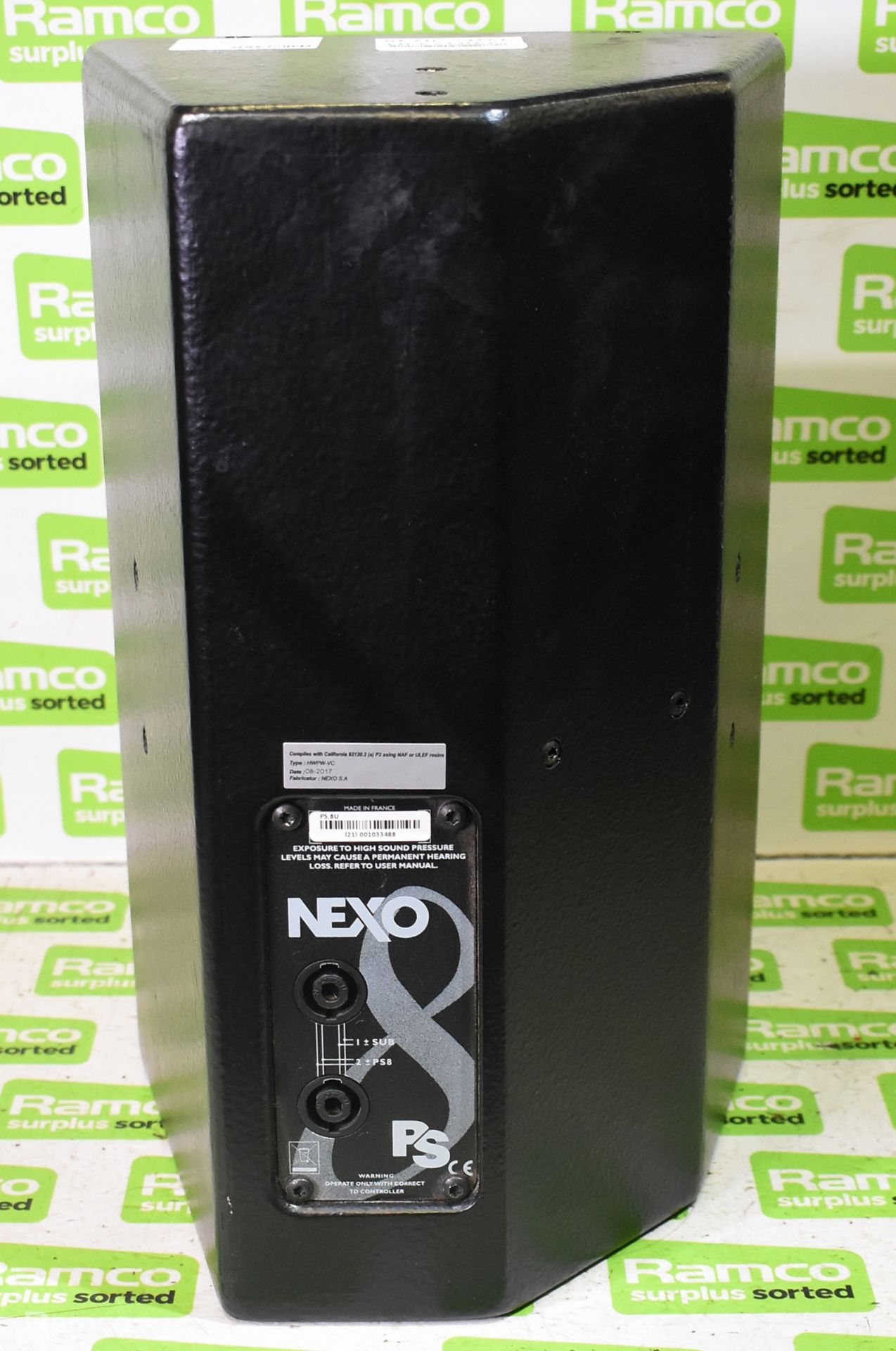 NEXO PS.8U - High power 2-way compact speaker - W 250 x D 220 x H 410 mm - Image 3 of 6