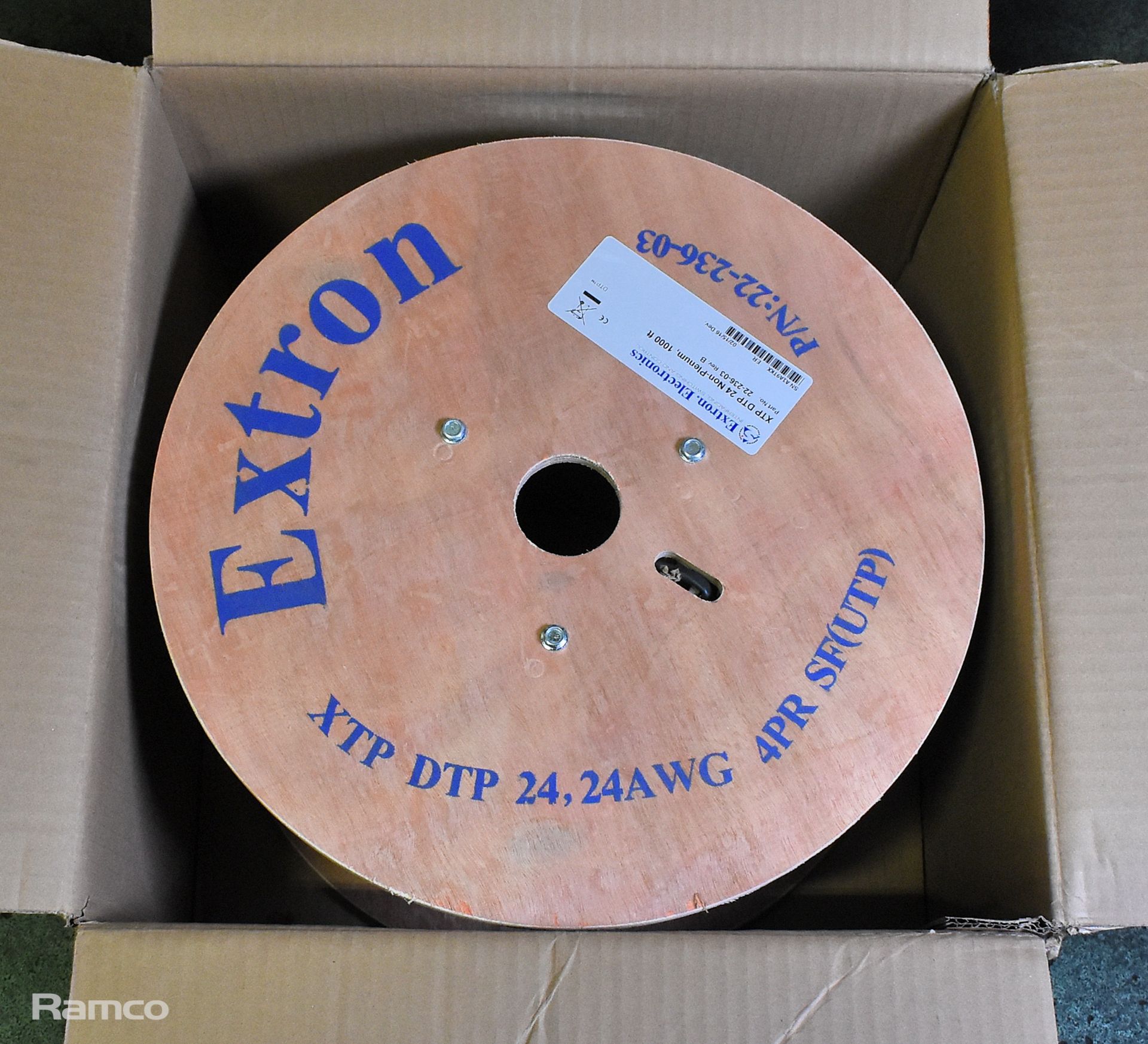 Extron XTP DTP 24 non-plenum 4 pair multi strand cable reel - part no: 22-236-03 - approx 300m - Image 3 of 3