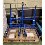 Weber UK WT500 FLEX hydraulic wheel moving trolley - capacity: 500kg