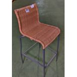 Straw Bar stool - W 44 x D 38 x H 95 Seat height 70cm