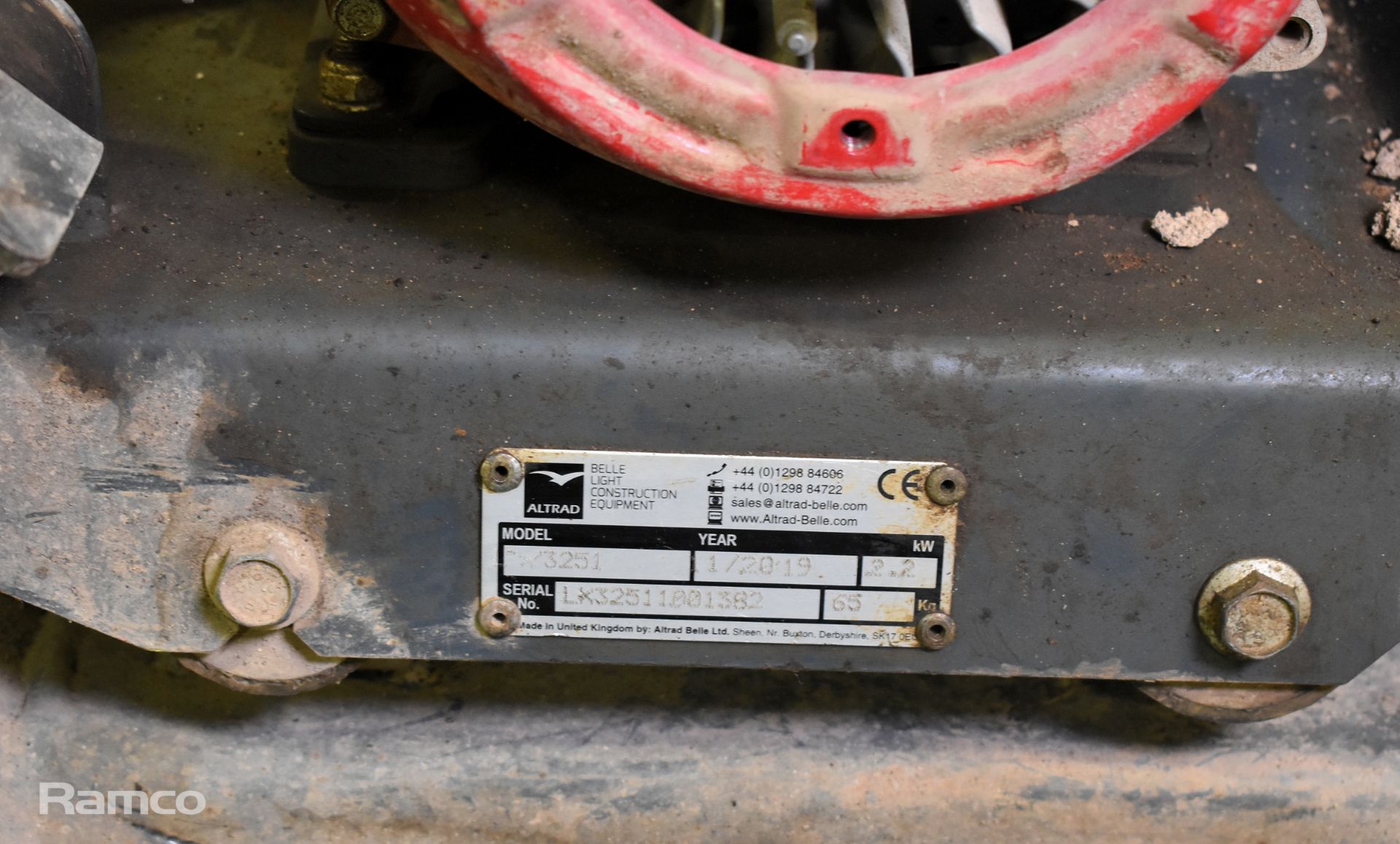 Altrad-Belle LX3251 320mm petrol plate compactor - SPARES OR REPAIRS - Image 3 of 7