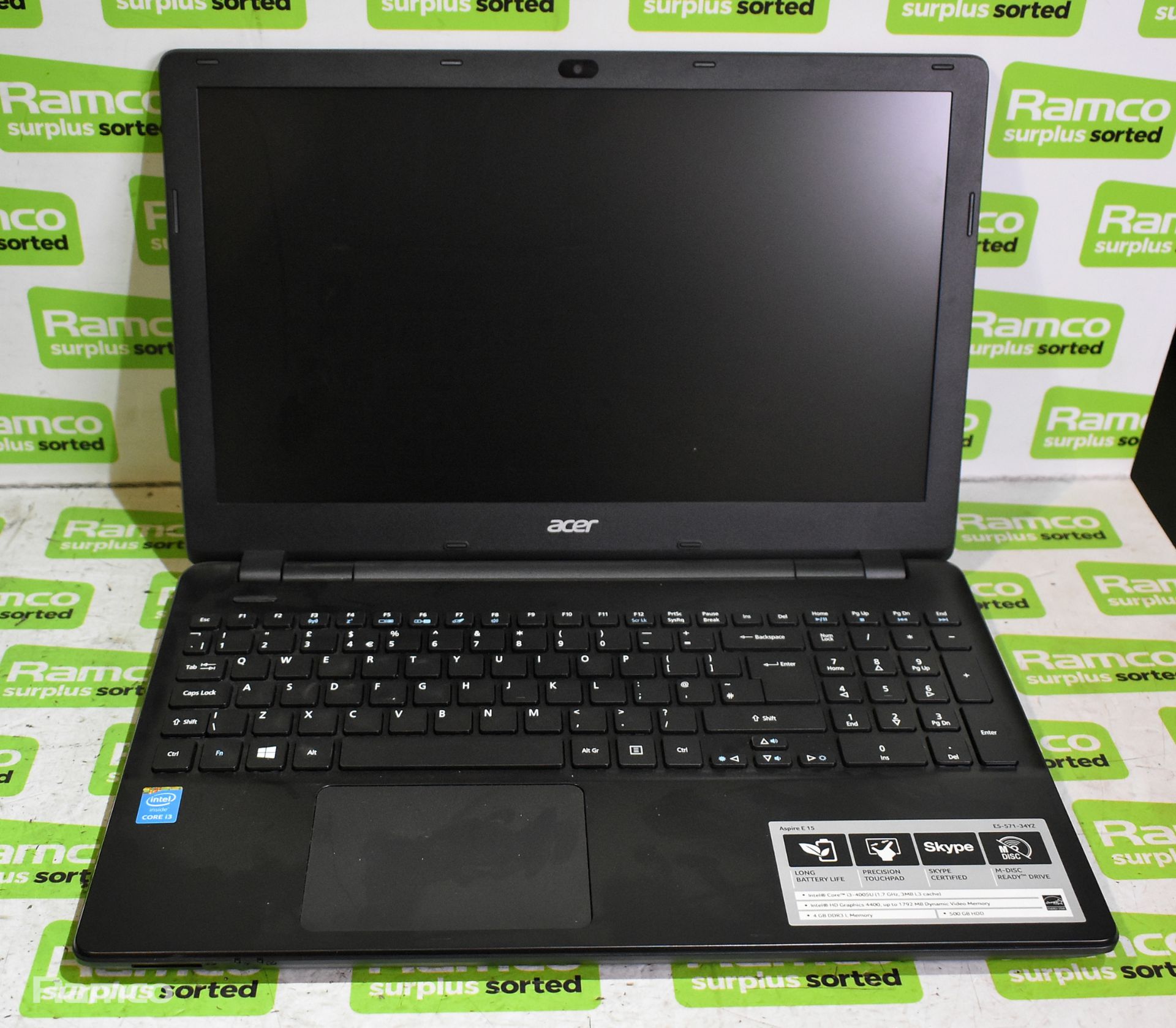 4x Acer laptops - NO CHARGERS - see description for details - Image 5 of 13