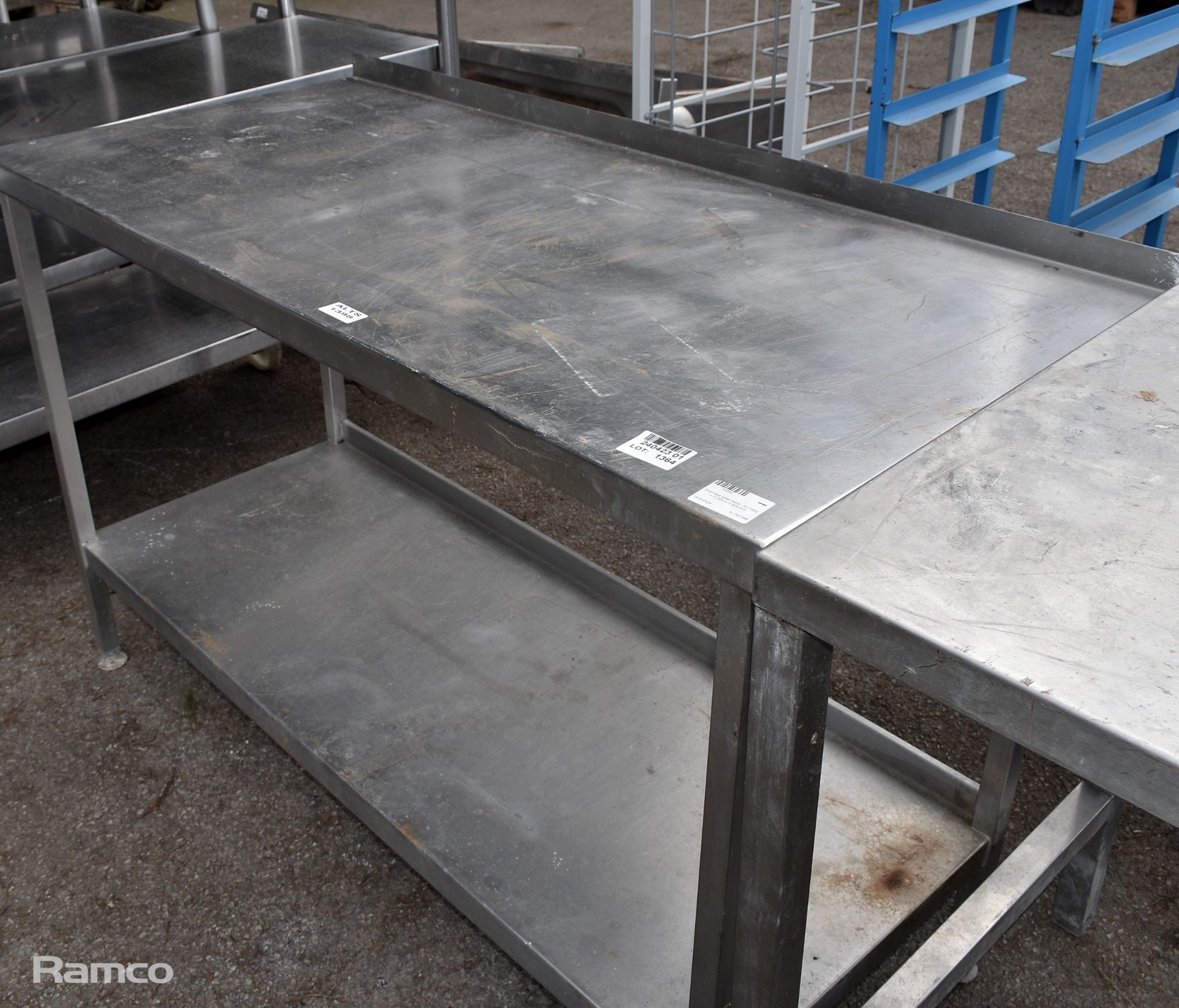 Stainless steel table - W 1400 x D 660 x H 900mm - Image 3 of 3