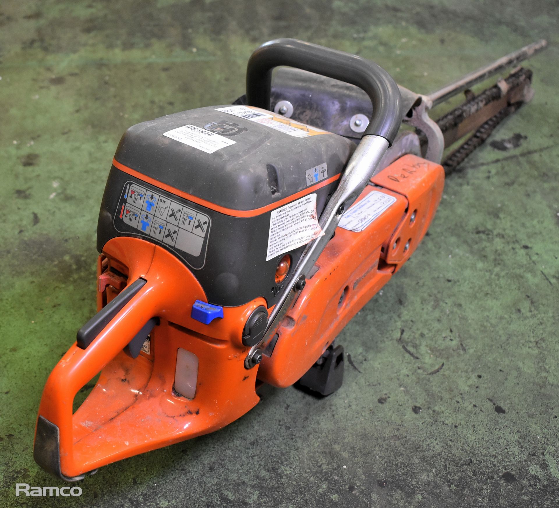 Husqvarna K770 petrol powerhead with 600mm GeoTrencher - SPARES OR REPAIRS - Image 4 of 7