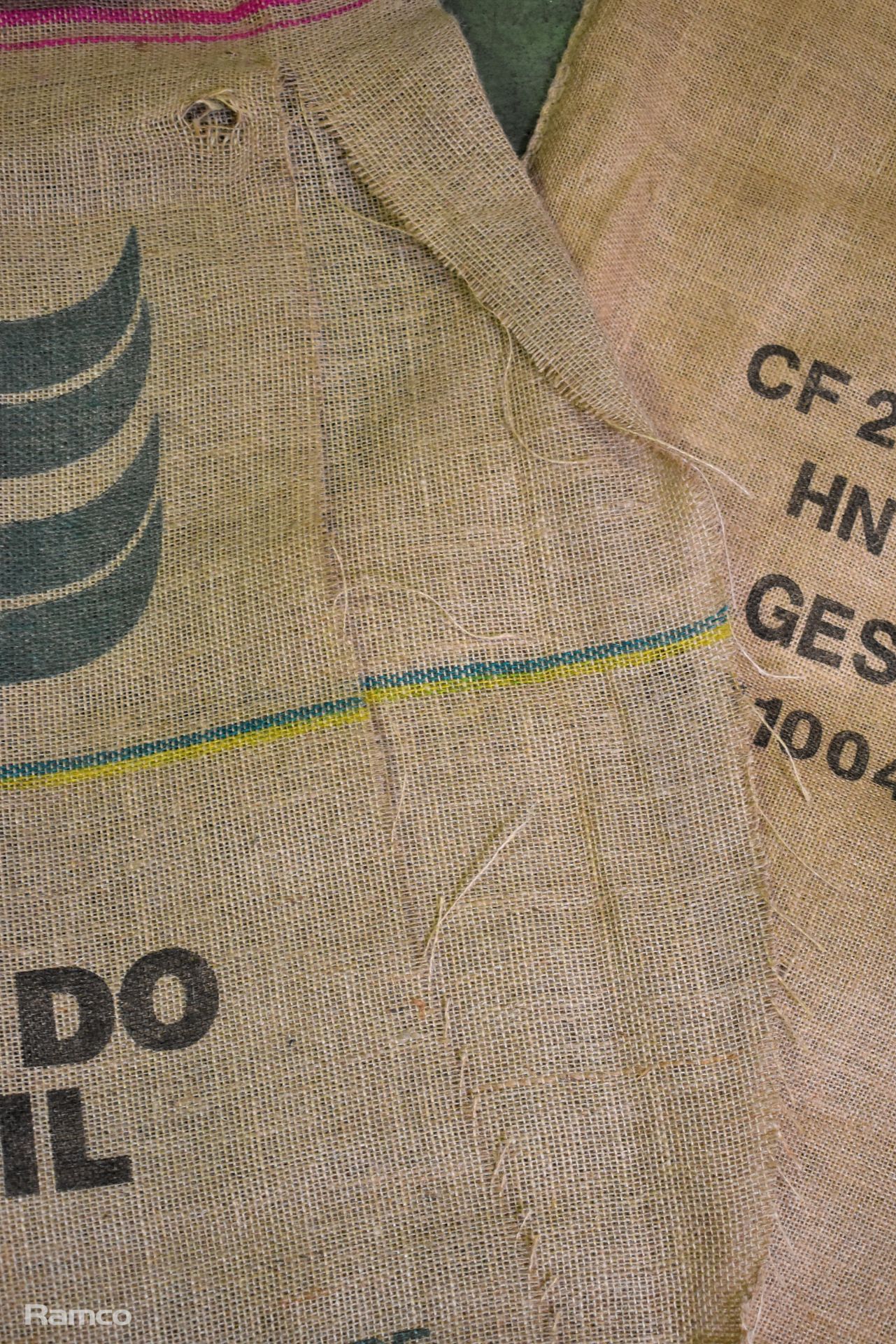 2x pallets of Hessian sacks - L 700 x W 2 x H 1000mm - cut open on side - Image 3 of 3