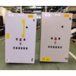 2x Rycroft Ltd calorifier control panels - 440V - W 630 x D 280 x H 1030mm