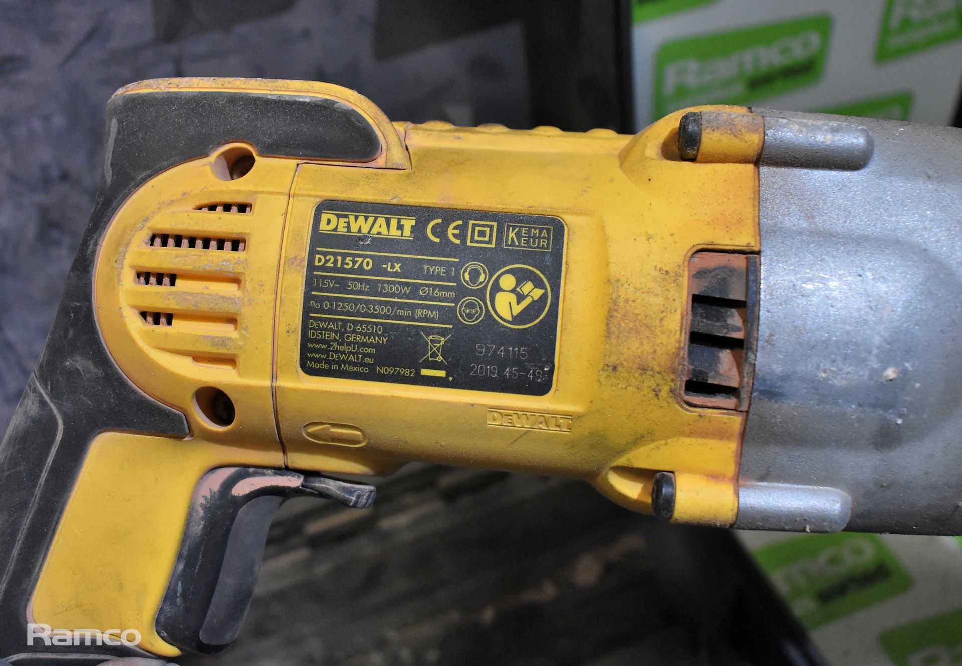 Dewalt D21570 drill, Dewalt DWE560 circular saw and Einhell E TE-CS190/1 circular saw - Image 3 of 8