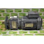 SEW-Eurodrive - RF27 DRE80M4 - gear electric motor - 1435/59 rpm - 0.75kW - 220-242/380-420V