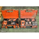 2x Fein cordless multimaster multi-tools - see description for details