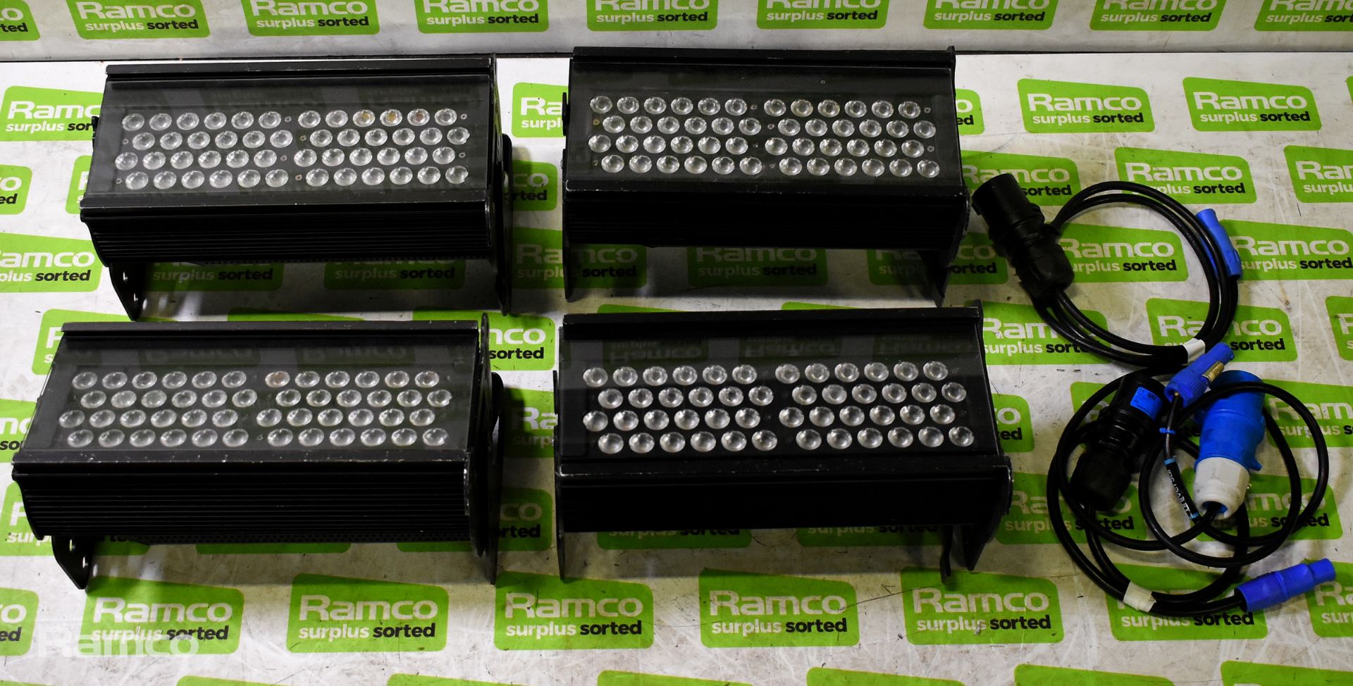 4x Chroma-Q Color Force 12 LED fixture lights and 3x power cables with flight case - 1x FAULTY LIGHT - Image 5 of 10