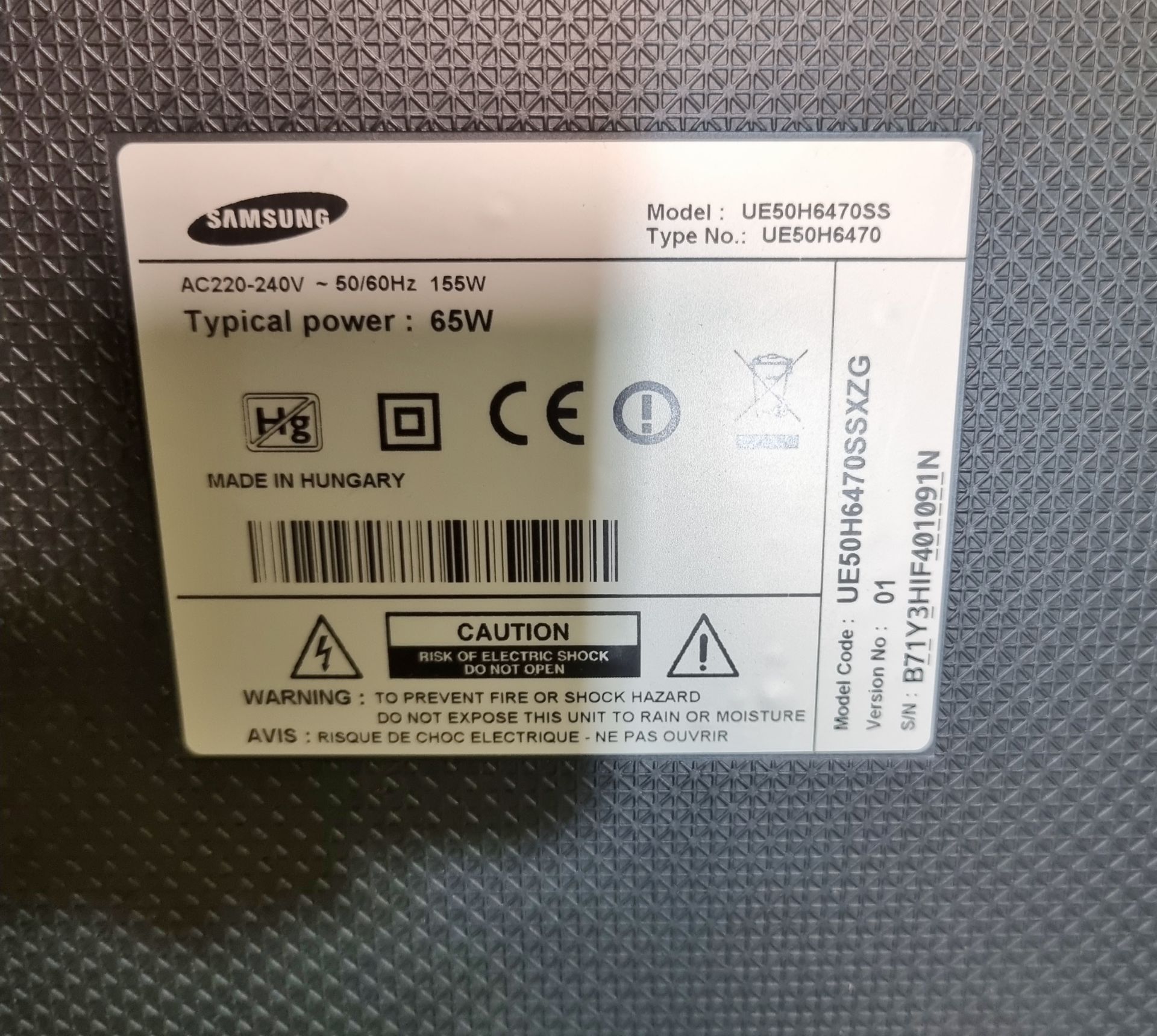 Samsung UE50H6470SS 50 inch 1080p HD TV - Image 5 of 8