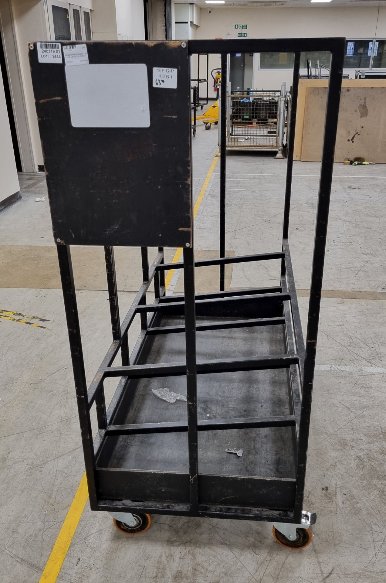 Storage trolley on wheels W 1400 x D 670 x H 1500mm